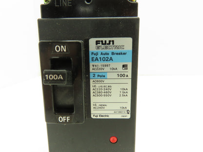 Fuji Electric EA102A Auto-Breaker 100A Circuit Breaker 600VAC