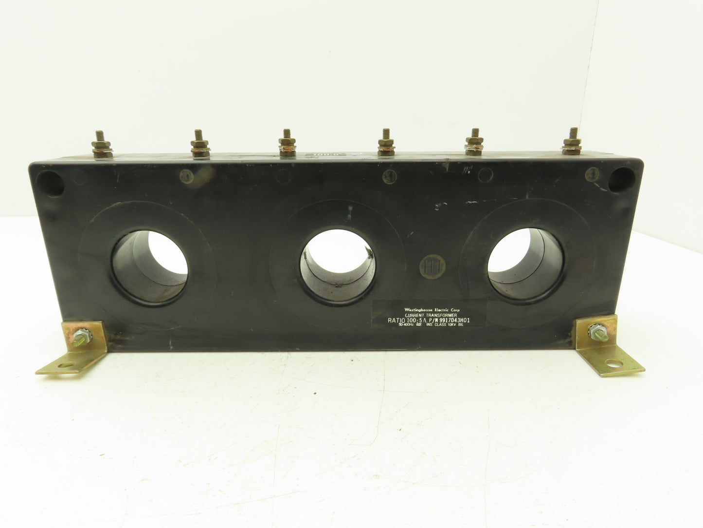 Westinghouse 9917D43H01 Ratio Current Transformer 600V 10KV 50-400Hz 100:5