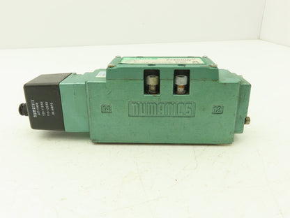 Numatics I23BA400KP14D30 Pneumatic Solenoid Valve 4/2 150psi 120VAC
