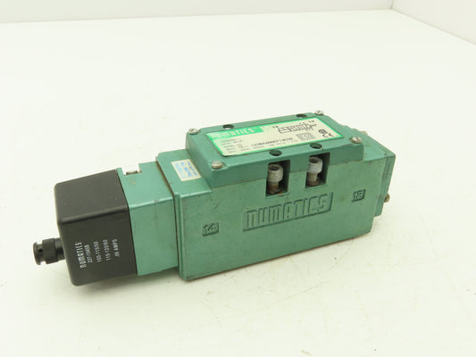 Numatics I23BA400KP14D30 Pneumatic Solenoid Valve 4/2 150psi 120VAC