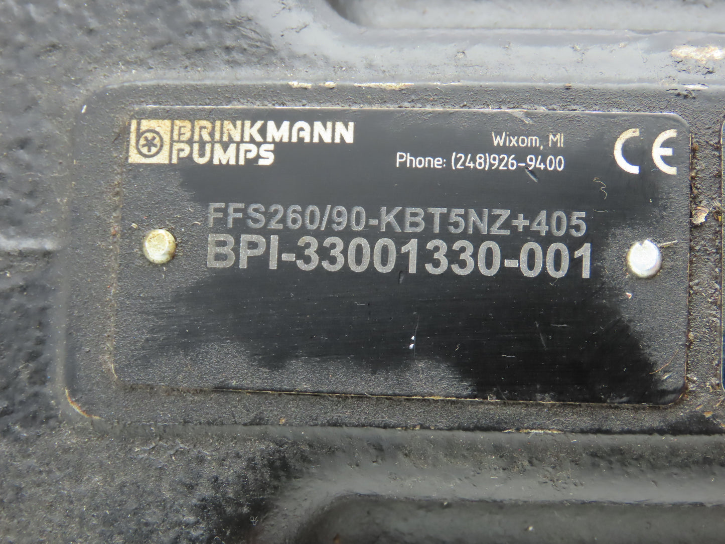 Brinkmann FFS260-KB-T5-N Hydraulic 3-Screw Spindle Pump G3/4"x1"Ports