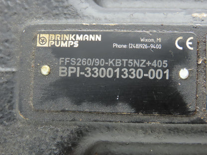 Brinkmann FFS260-KB-T5-N Hydraulic 3-Screw Spindle Pump G3/4"x1"Ports