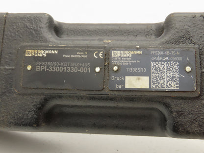 Brinkmann FFS260-KB-T5-N Hydraulic 3-Screw Spindle Pump G3/4"x1"Ports