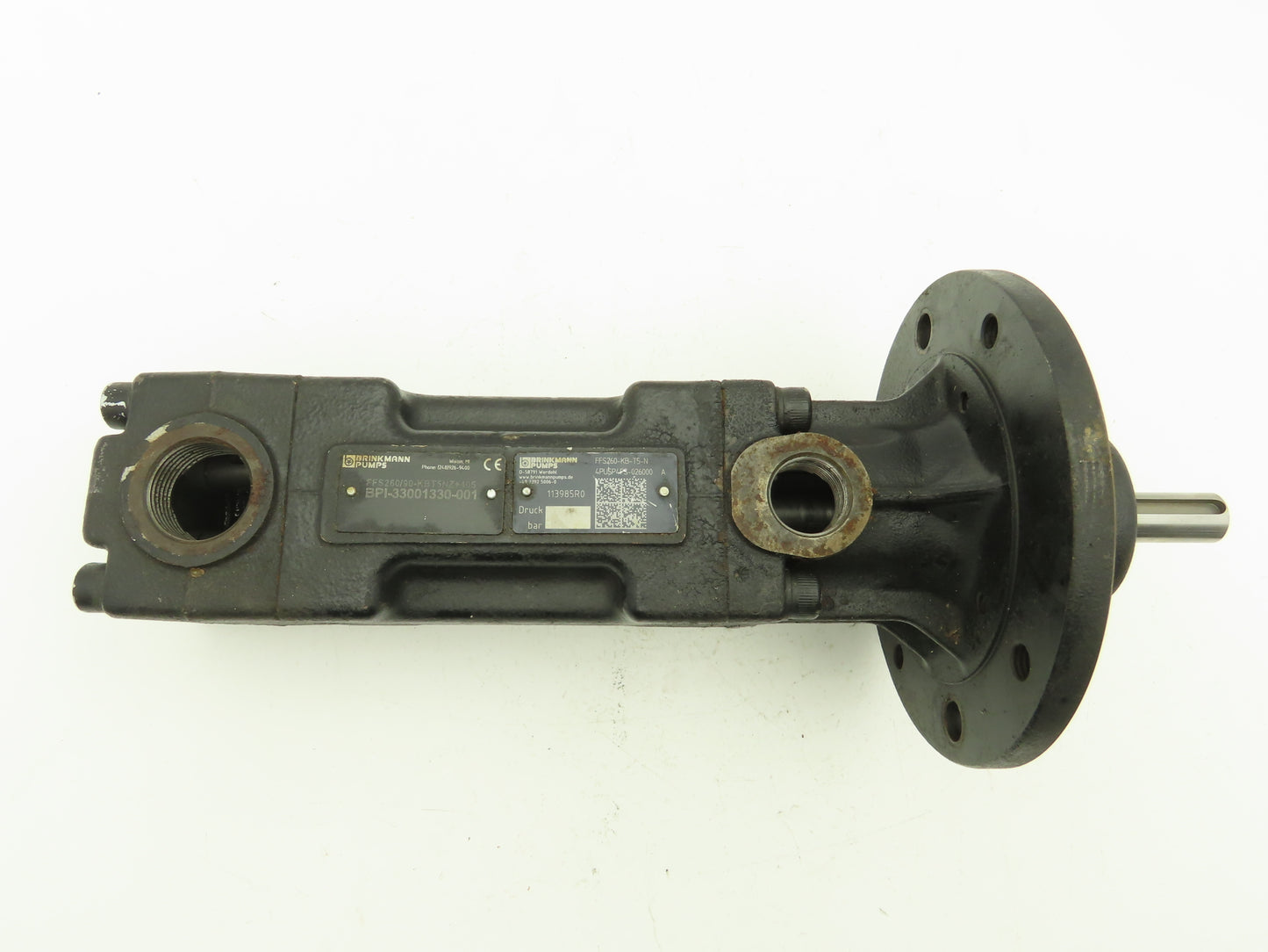 Brinkmann FFS260-KB-T5-N Hydraulic 3-Screw Spindle Pump G3/4"x1"Ports