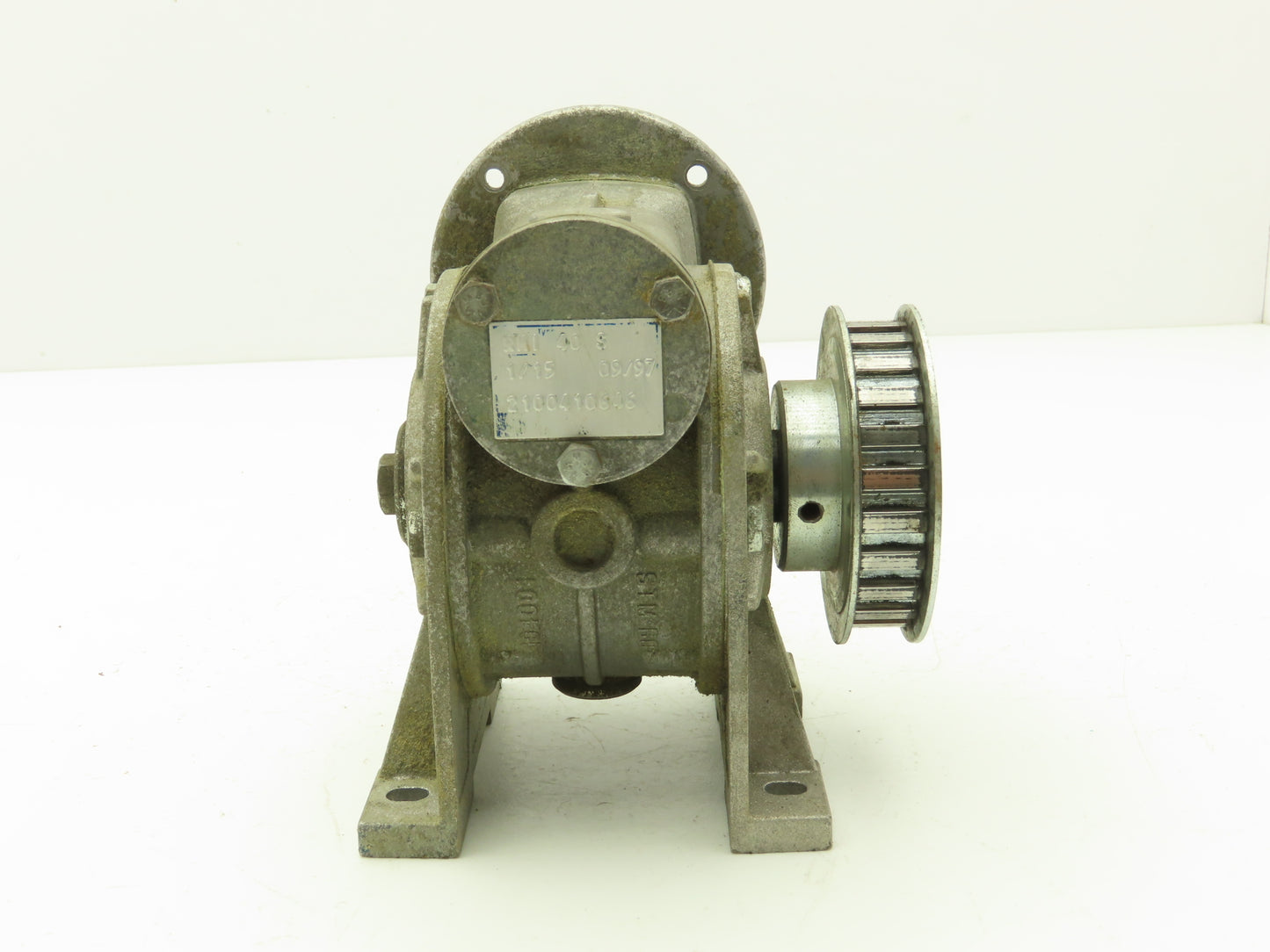 STM RMI 40 S Worm Gearbox 15:1 Reducer 0.29Hp Hollow Shaft w/Pulley