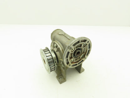 STM RMI 40 S Worm Gearbox 15:1 Reducer 0.29Hp Hollow Shaft w/Pulley