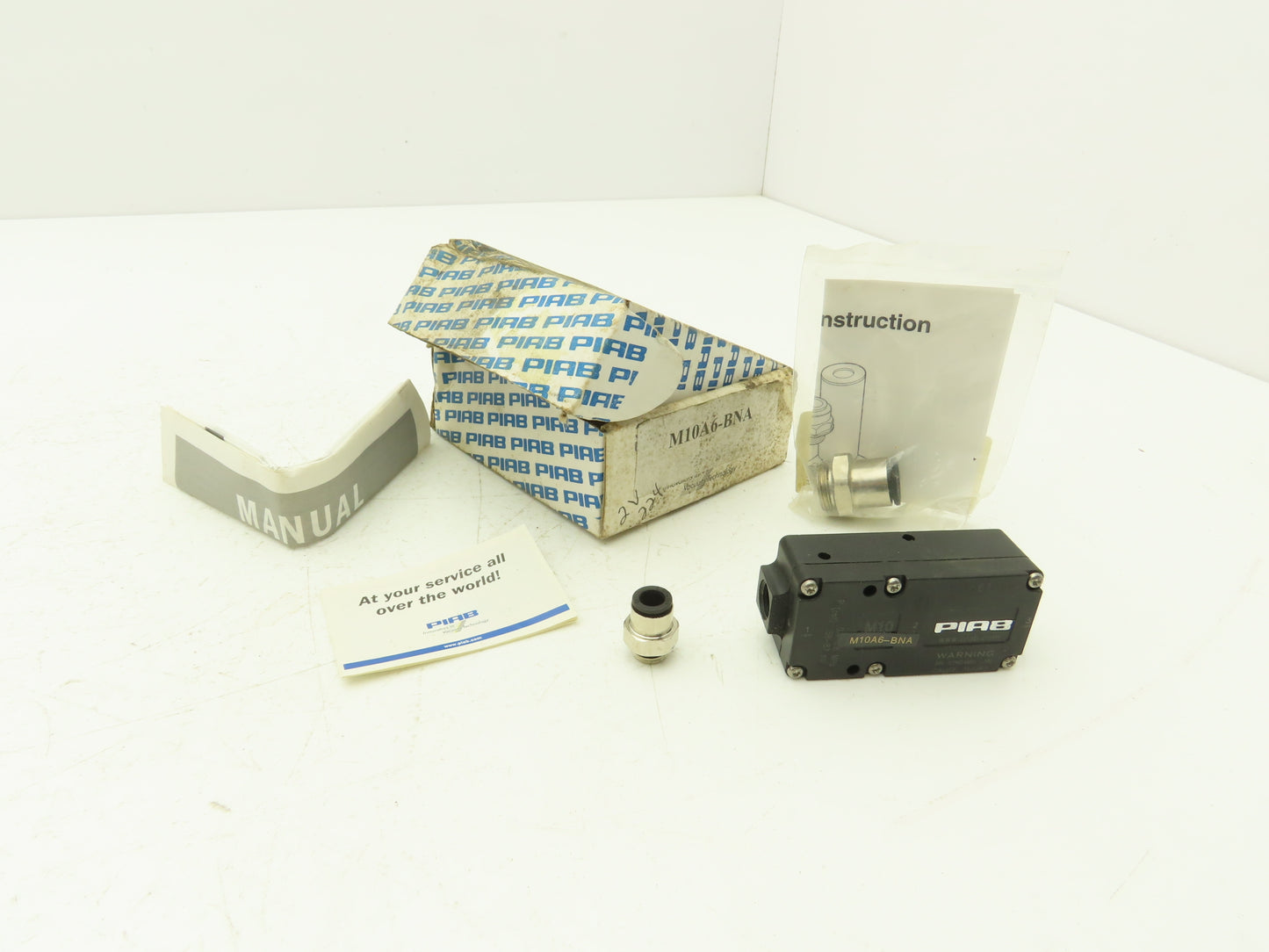 Piab M10A6-BNA Mini Pneumatic Vacuum Suction Pump 1/8" X 1/4" NPT M10