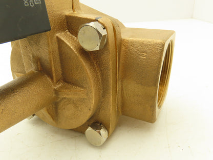 SMC VXP2390C Pneumatic Solenoid Media Valve 2-Port 2" NPT 24VDC Normally Open