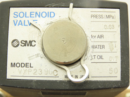 SMC VXP2390C Pneumatic Solenoid Media Valve 2-Port 2" NPT 24VDC Normally Open