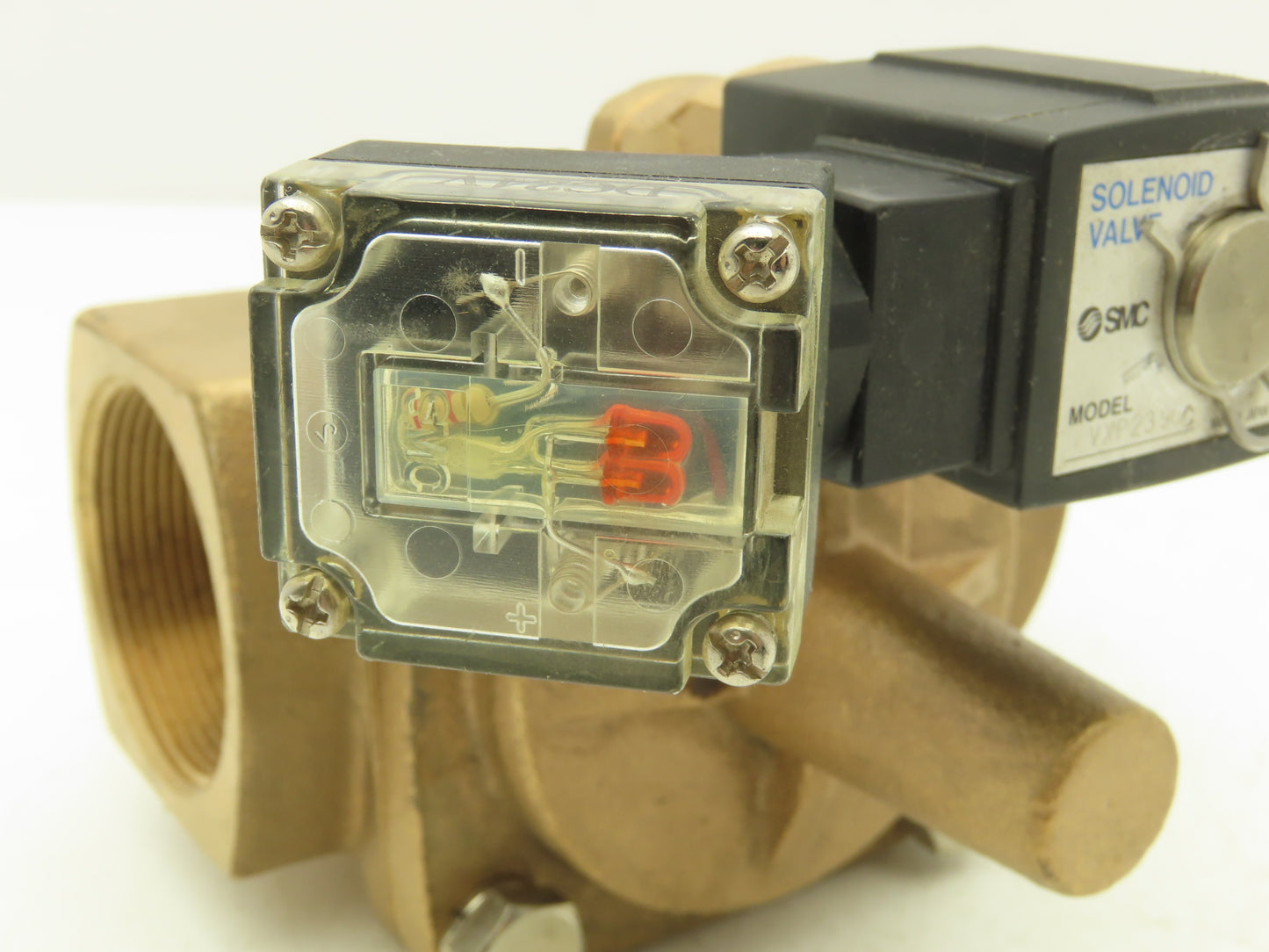 SMC VXP2390C Pneumatic Solenoid Media Valve 2-Port 2" NPT 24VDC Normally Open