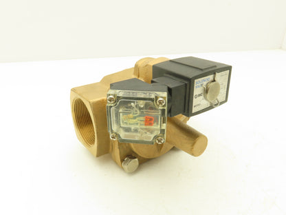 SMC VXP2390C Pneumatic Solenoid Media Valve 2-Port 2" NPT 24VDC Normally Open