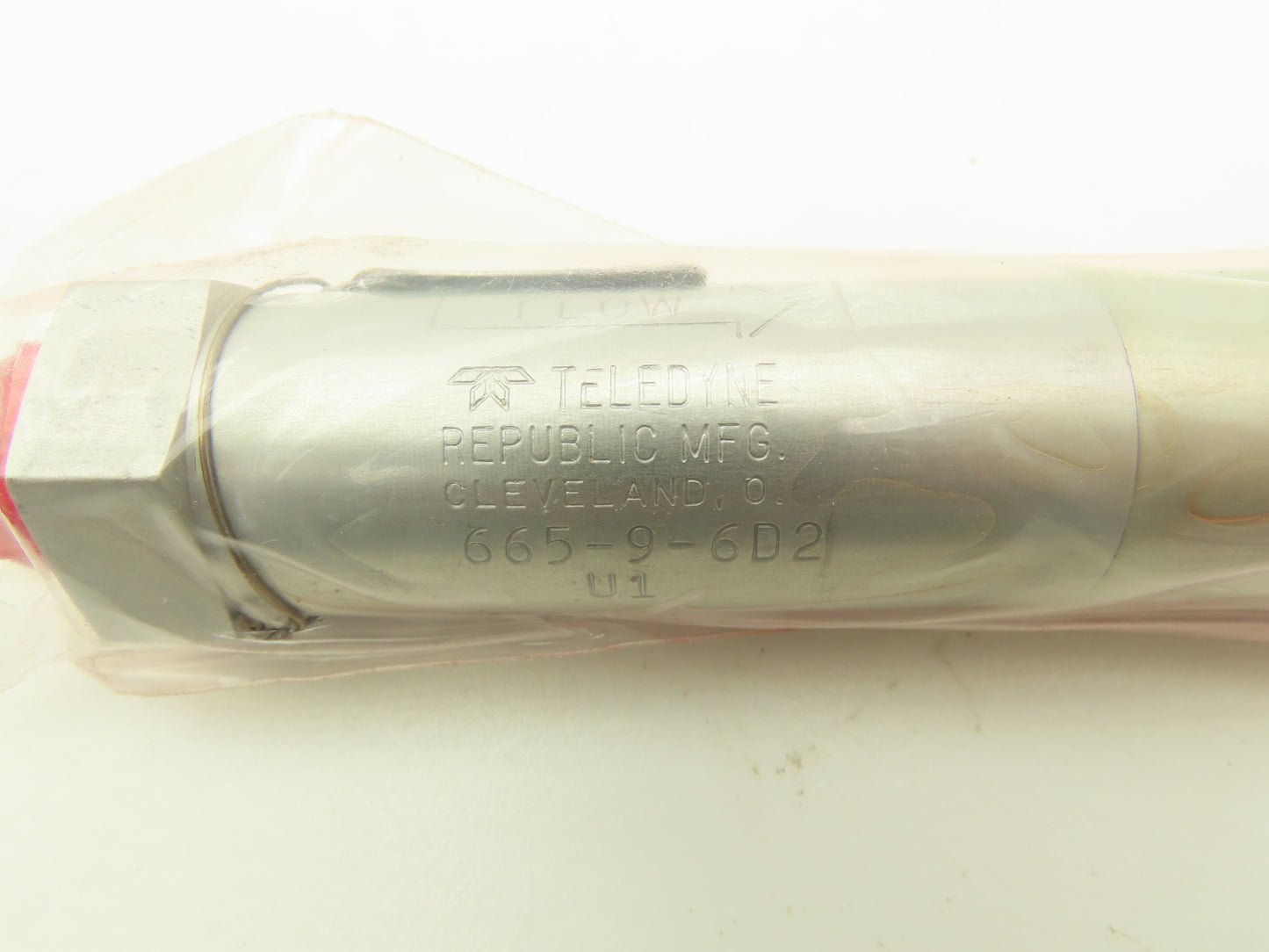 Teledyne 665-9-6D2 Hydraulic Inline Direct Acting Relief Valve 800-1500PSI 6 SAE