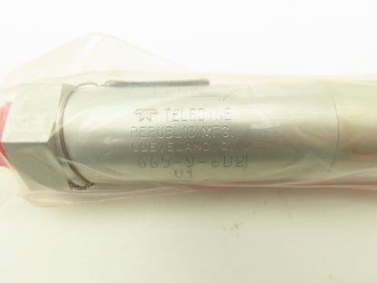 Teledyne 665-9-6D2 Hydraulic Inline Direct Acting Relief Valve 800-1500PSI 6 SAE