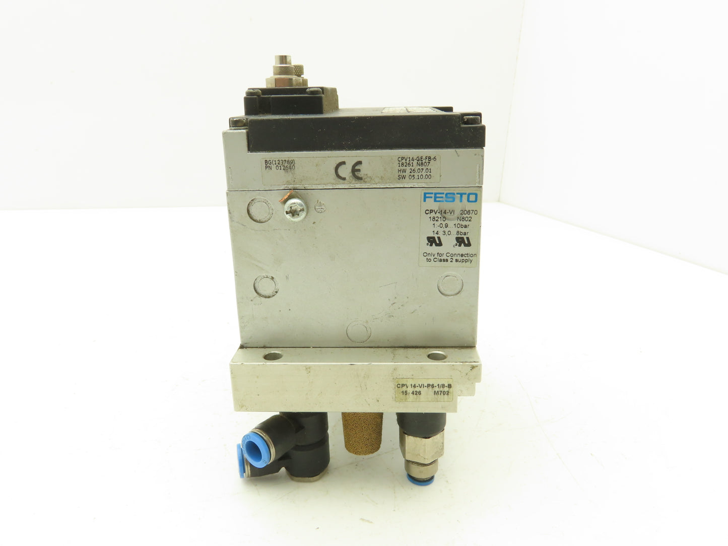 Festo CPV14-GE-FB-6 Solenoid Valve 6-Station Manifold 24VDC