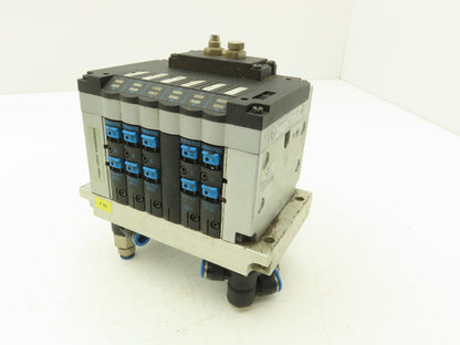 Festo CPV14-GE-FB-6 Solenoid Valve 6-Station Manifold 24VDC