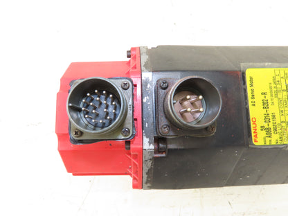 Fanuc AC Servo Motor 126V 2000 RPM Encoder A860-0304-T112