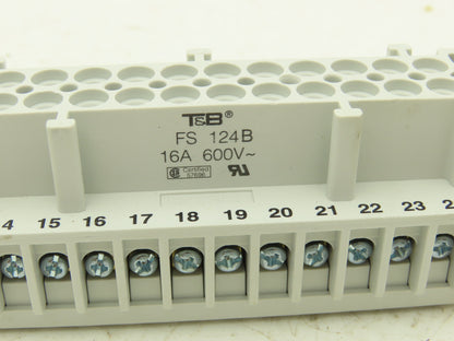 Thomas&Betts FS 124B 12-Pin Female Insert 16A 600V Lot of 5