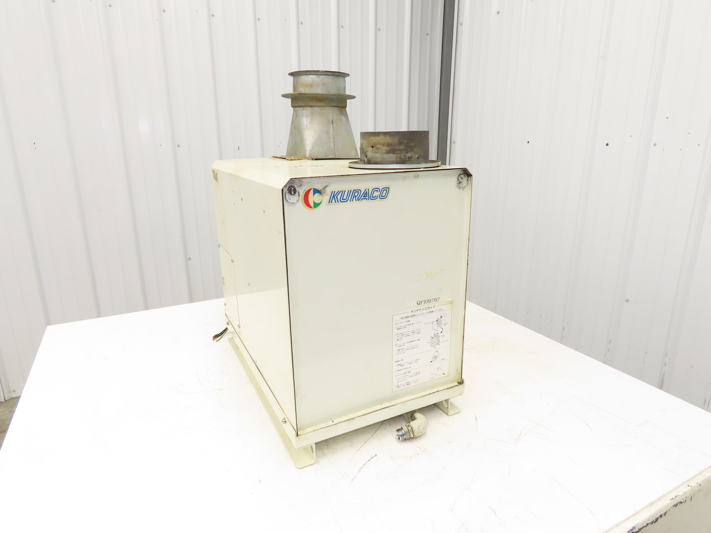 Kuraco EUN-10 Oil Mist Collector Unit 220V 3Ph 4.75" Inlet 0.4kw