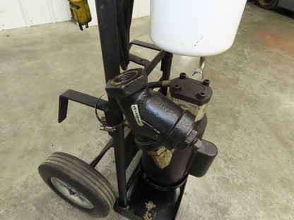 Des Case Portable Oil Filter Cart 5GPM 120V 3/4 Hp Dual Filters Drum Pump