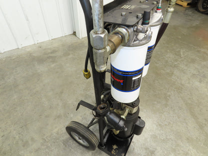 Des Case Portable Oil Filter Cart 5GPM 120V 3/4 Hp Dual Filters Drum Pump