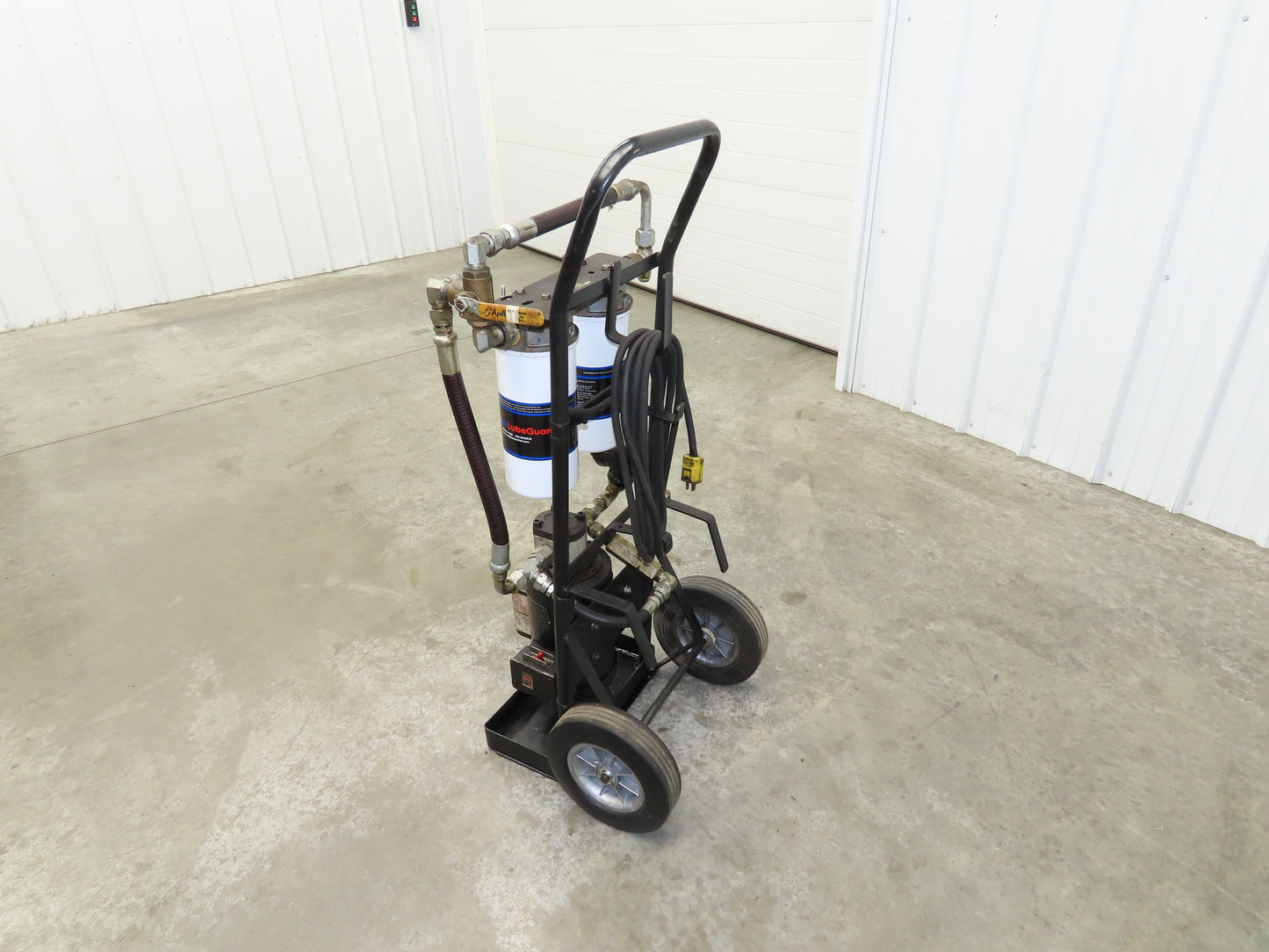 Des Case Portable Oil Filter Cart 5GPM 120V 3/4 Hp Dual Filters Drum Pump