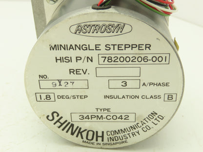 Shinkoh Communication Industry 78200206-001 Astrosyn Miniangle 1.8 Deg Stepper