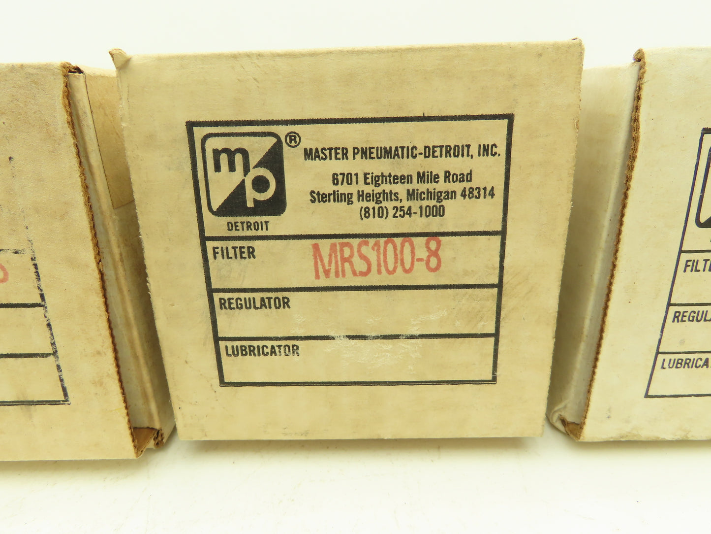 MP Master Pneumatic MRS100-8 Pneumatic Air Silencer Reclassifier 1" NPT Lot of 7