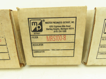 MP Master Pneumatic MRS100-8 Pneumatic Air Silencer Reclassifier 1" NPT Lot of 7