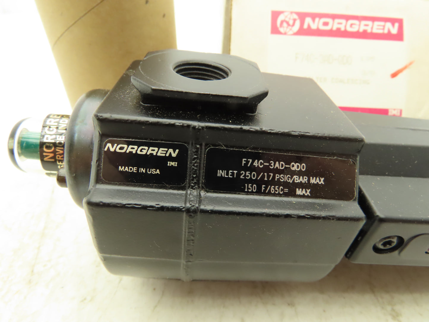 Norgren F74C-3AD-QD0 Pneumatic Air Coalescing Line Filter 3/8" NPT 250PSI