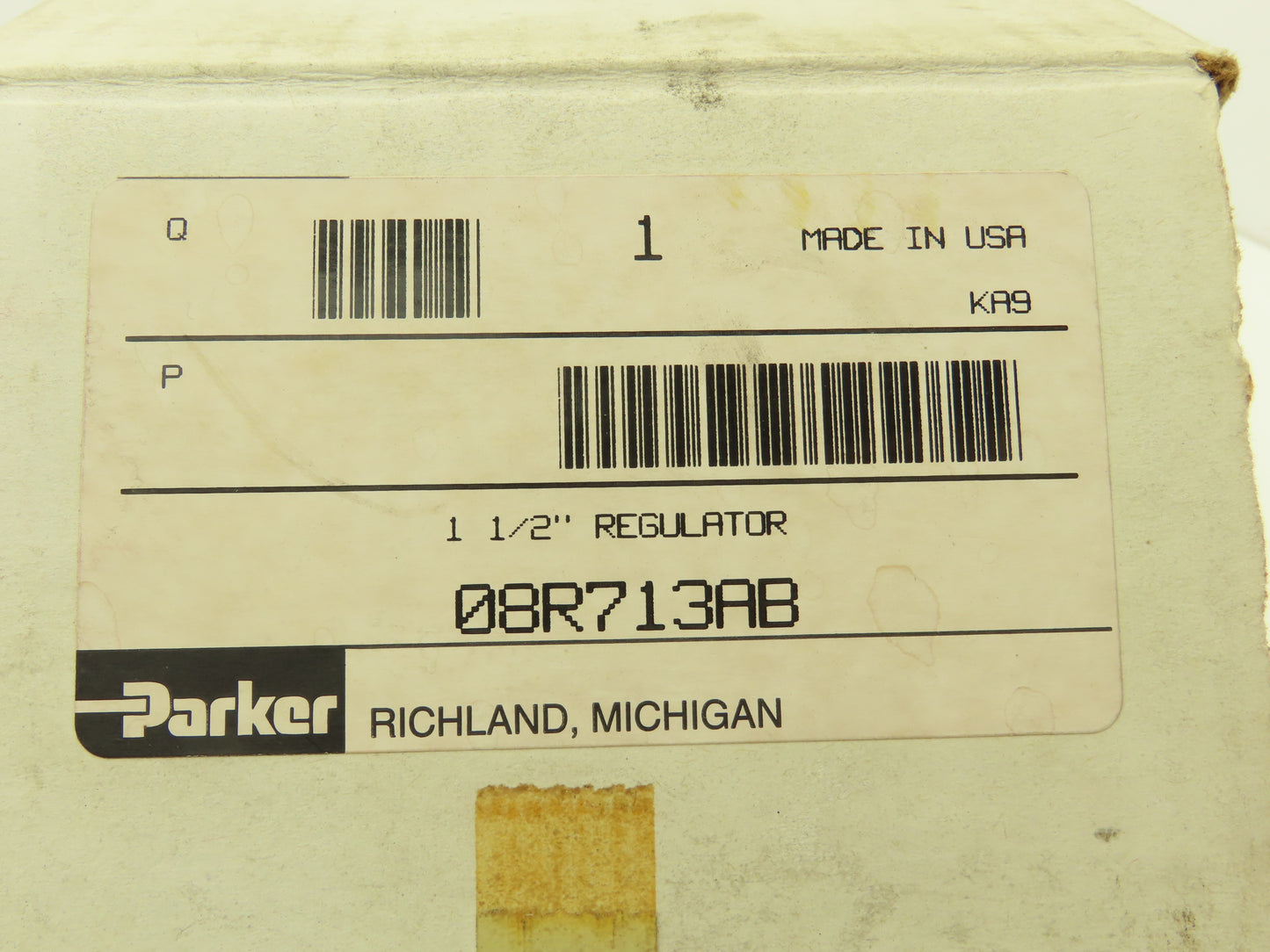 Parker 08R713AB Pneumatic Air Pressure Regulator 1-1/2" NPT