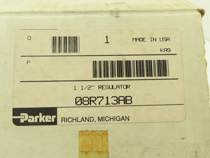 Parker 08R713AB Pneumatic Air Pressure Regulator 1-1/2" NPT