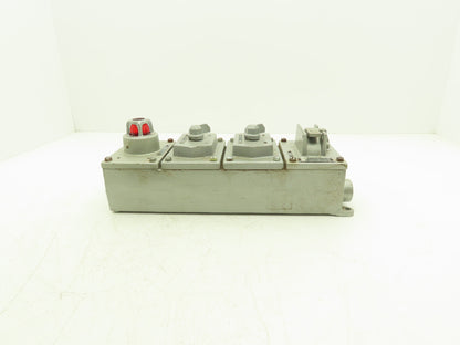 A-B 800-4HW7-12335 Heavy Duty Explosion Proof Selector Pushbutton Station Pilot