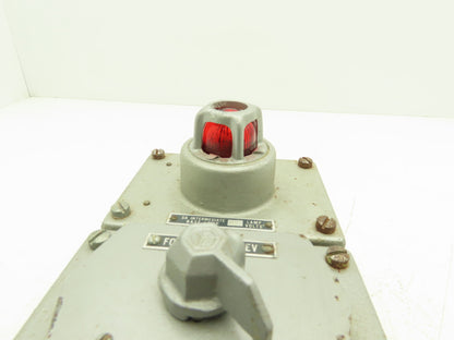 A-B 800-4HW7-12335 Heavy Duty Explosion Proof Selector Pushbutton Station Pilot