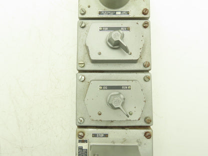 A-B 800-4HW7-12335 Heavy Duty Explosion Proof Selector Pushbutton Station Pilot