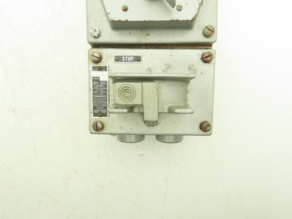 A-B 800-4HW7-12335 Heavy Duty Explosion Proof Selector Pushbutton Station Pilot