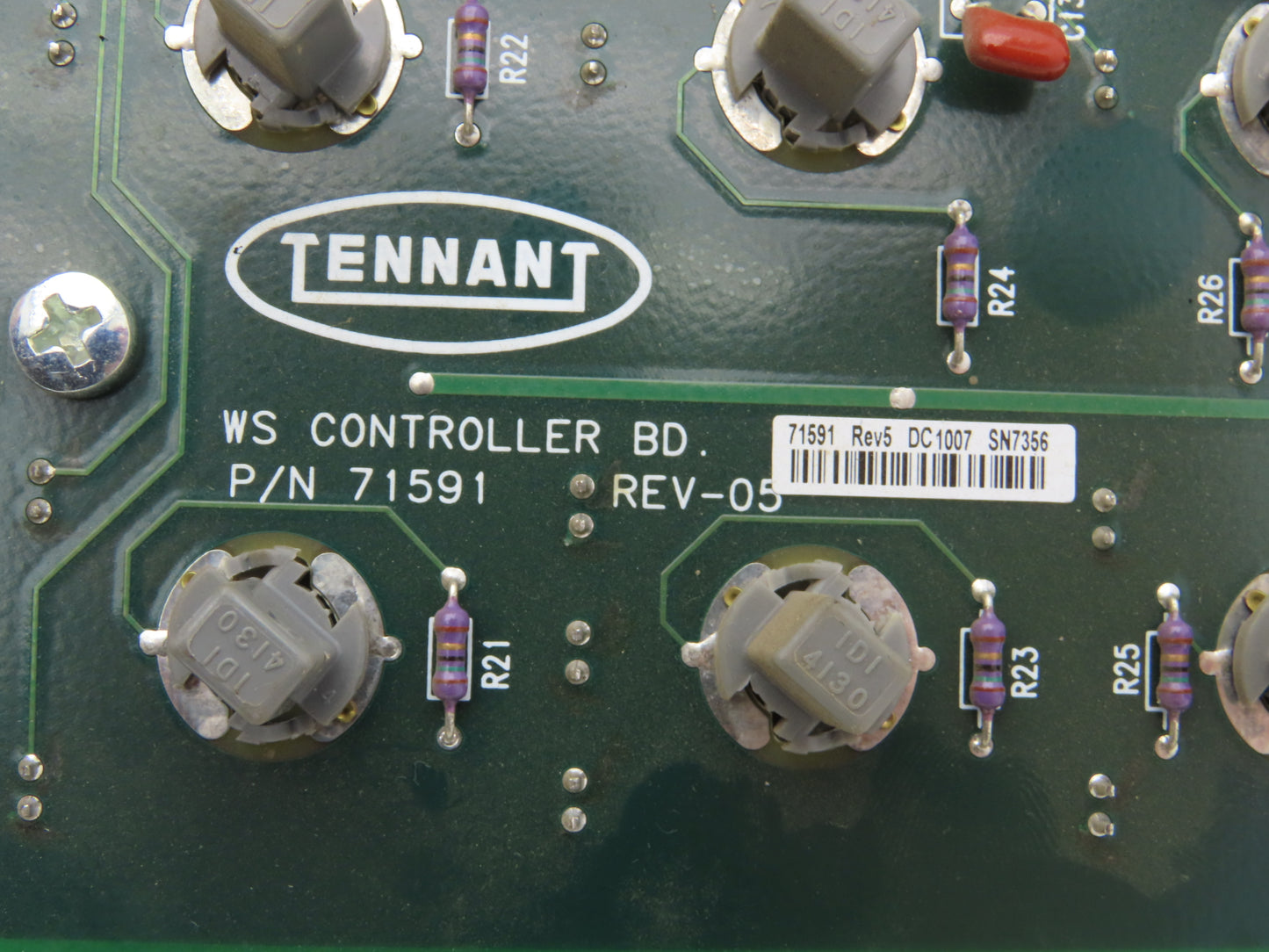 Tennant 71591 HMI Operator WS Controller Printed Circuit Board PCB Display