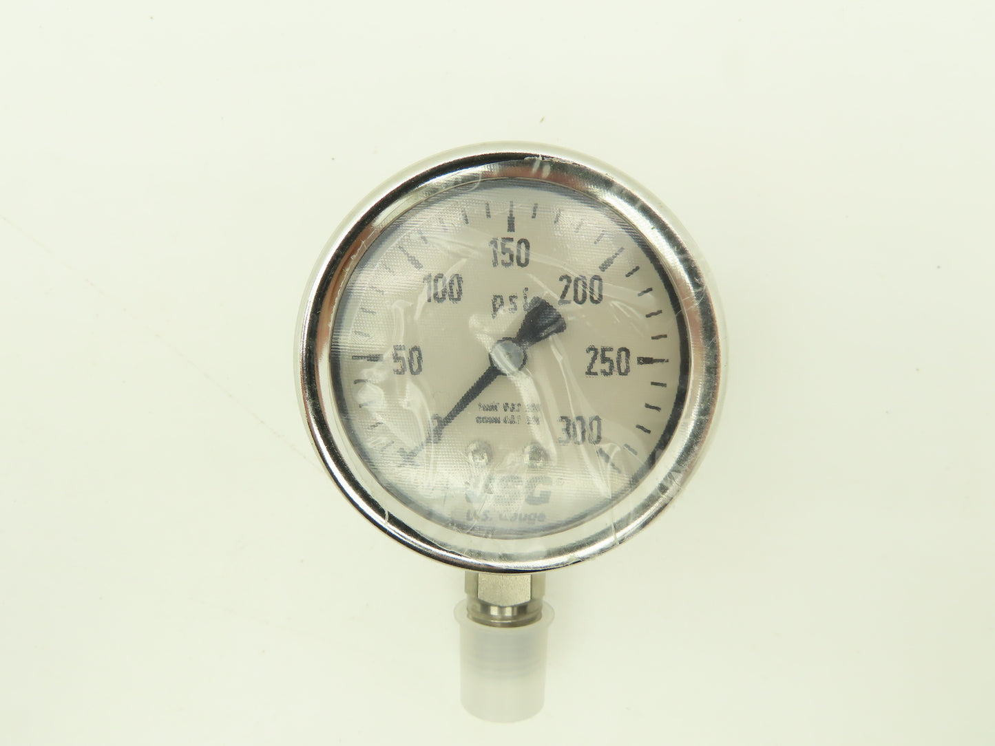 Ametek Air Pressure Gauge 0-300 PSI 2-1/2" Face W Chrome Bezel 1/4" NPT