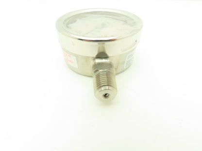 Ametek Air Pressure Gauge 0-300 PSI 2-1/2" Face W Chrome Bezel 1/4" NPT