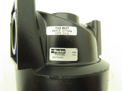 Parker 08F54AC Pneumatic Air Filter 1" NPT 250PSI