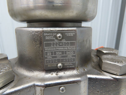 Graco 222803 Dura Flo Displacement Pump Lower 3400psi Piston
