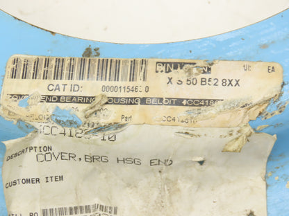 Beloit 4CC4186 Cover Bearing Housing End 8-3/8"ID 14"OD 8-Bolt Flanged