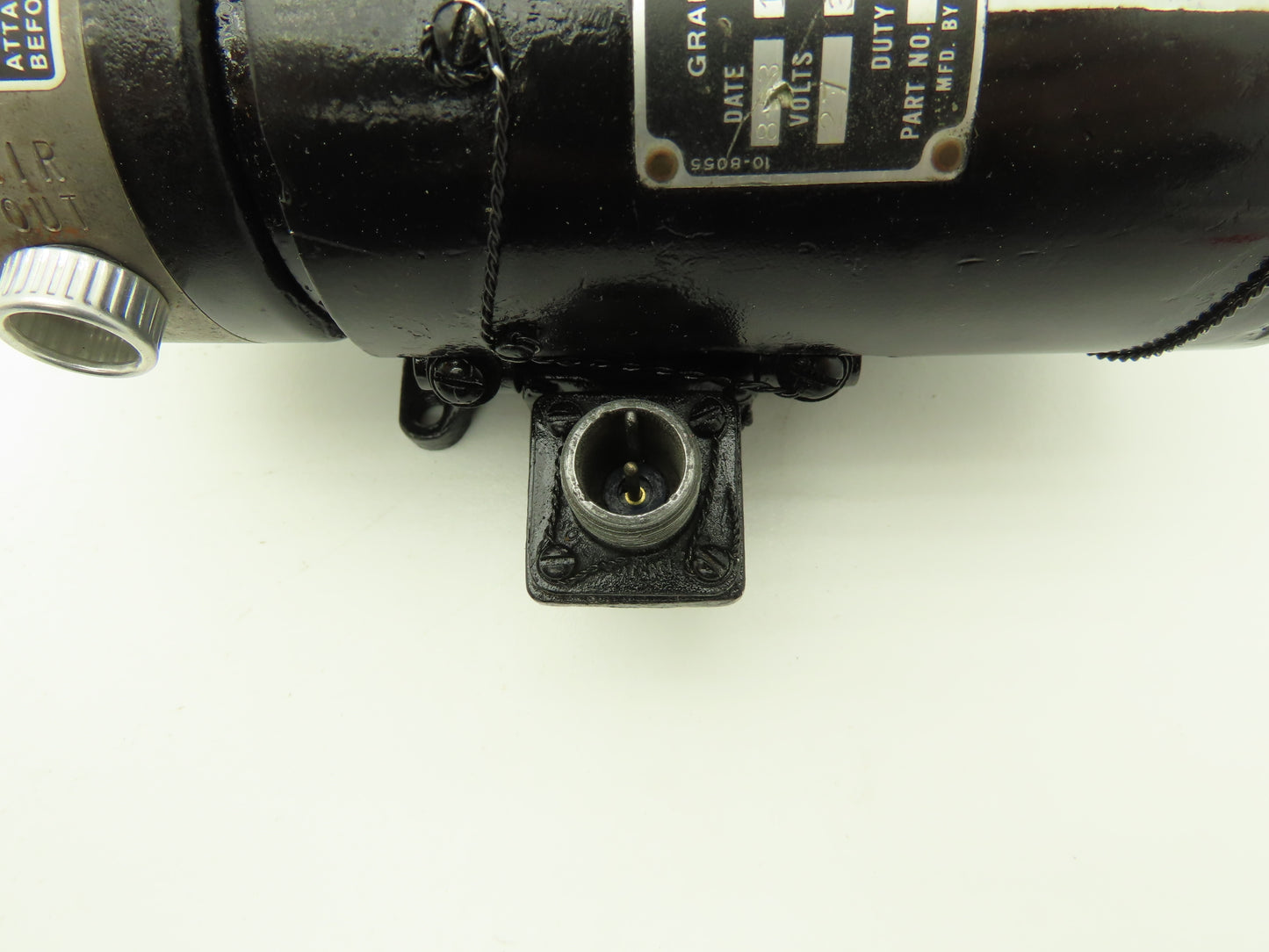 Lear Inc. RG-8160-2D Vacuum Pump W DC Motor 1/15 Hp 27VDC 3.25A 4600 RPM