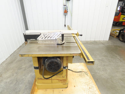 Powermatic 66 Table Saw 10" Tilting Arbor 3Ph 5Hp 230/460V 52" Fence