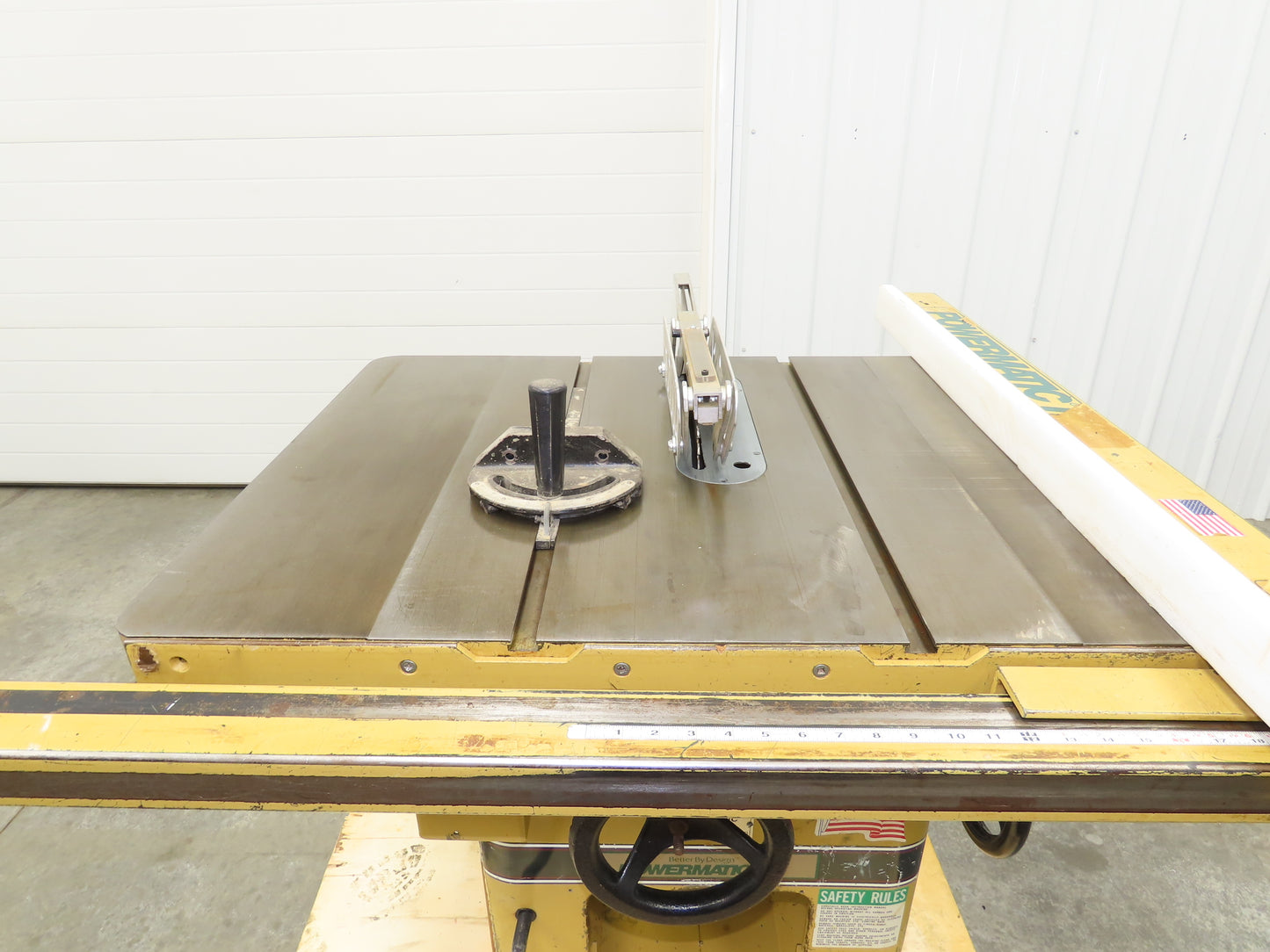Powermatic 66 Table Saw 10" Tilting Arbor 3Ph 5Hp 230/460V 52" Fence
