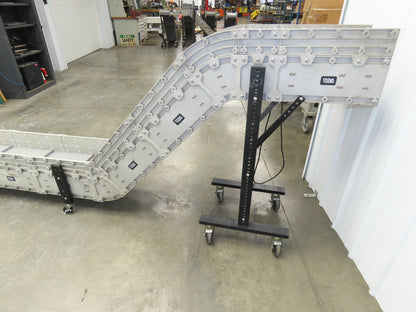 Dynacon 12"x 12' 10" Portable Cleated Belt Incline Conveyor 115V Variable Speed