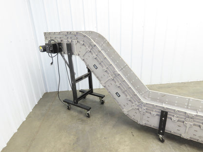 Dynacon 12"x 12' 10" Portable Cleated Belt Incline Conveyor 115V Variable Speed
