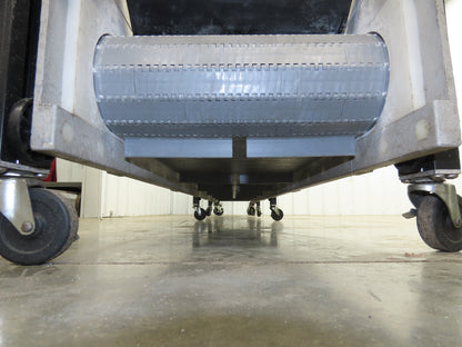 Dynacon 12"x 12' 10" Portable Cleated Belt Incline Conveyor 115V Variable Speed