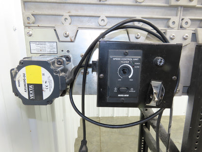 Dynacon 12"x 12' 10" Portable Cleated Belt Incline Conveyor 115V Variable Speed