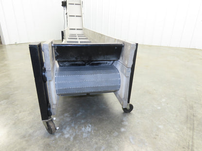 Dynacon 12"x 12' 10" Portable Cleated Belt Incline Conveyor 115V Variable Speed