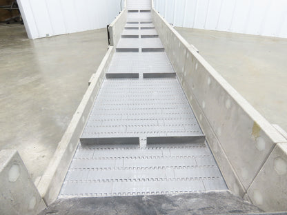 Dynacon 12"x 12' 10" Portable Cleated Belt Incline Conveyor 115V Variable Speed